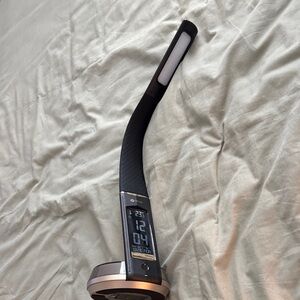 Black and Silver LED Desk Lamp